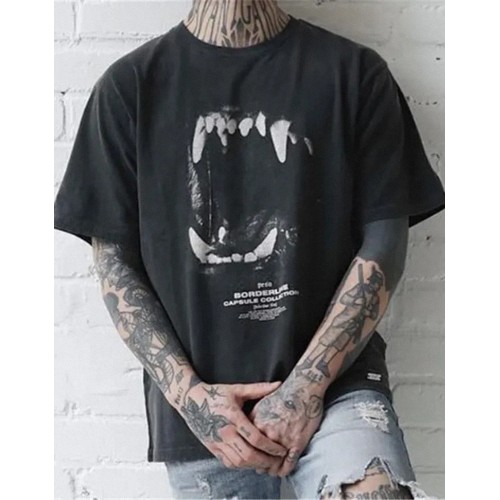 Teeth Print Graphic T-shirt