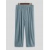 Men Retro Casual Wide Leg Cotton Linen Loose Yoga Pants