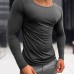 Men's Basic Cotton Breathable Long Sleeve T-Shirt