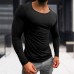 Men's Basic Cotton Breathable Long Sleeve T-Shirt