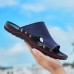 Men Microfiber Breathable Soft Bottom Lightweight Non Slip Comfy Casual Slippers