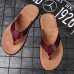 Men Microfiber Soft Sole Non Slip Comfy Solid Flip Flops