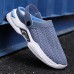 Men Mesh Soft Sole Two Ways Non Slip Cushioned Casual Beach Slippers