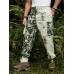 Men Two Tone Camo   Tie Dyed Multi Pocket Ankle Length Cargo Pants