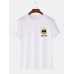 Mens Cool Beers Letter Print Cotton Short Sleeve T  Shirts