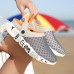 Men Mesh Non Slip Two Ways Soft Sole Colorful Casual Beach Slippers