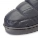 Men PU Leather Heighten  soled Non  slip Wear Resistant Thicken Plush Warm Home Casual Cotton Slippers