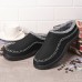 Men Soft Sole Waterproof Slip Resistant Thicken Warm Home Winter Slippers