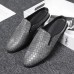 Men Breathable Soft Sole Non Slip Vintage Plaid Closed Toe Casual Slippers