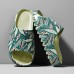 Men PVC Leaf Printing Outdoor Non  slip Wear Resistant Casual Comfortable Home Slippers